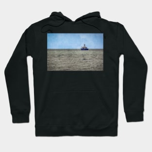 Lake Huron Fourteen Foot Shoal Lighthouse Hoodie